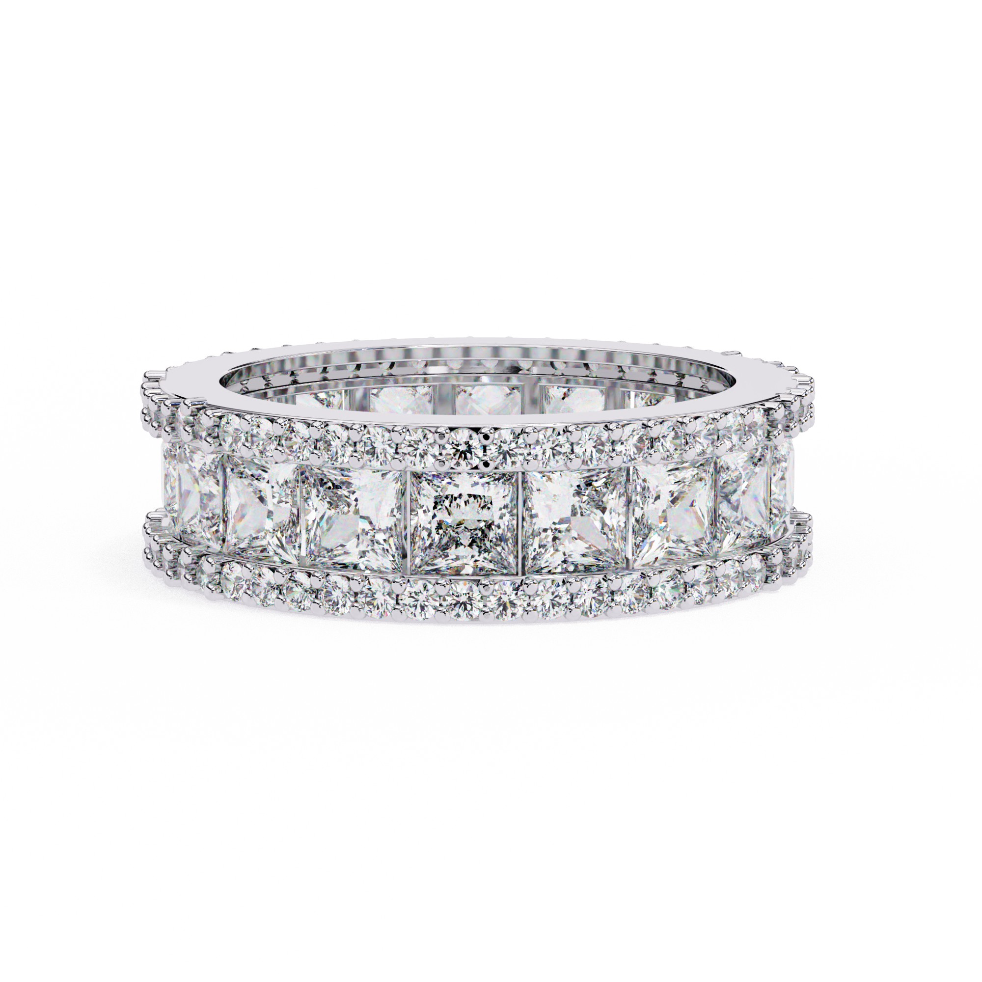 Princess-Cut Diamond Eternity Band